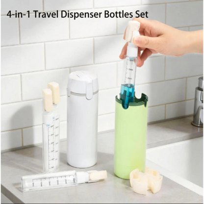 Four-in-One Travel Dispenser Bottle
